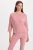 XCVI Dusty Rose Slub Jersey Pleated Shoulder Top