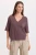 XCVI Latte Fleece Top