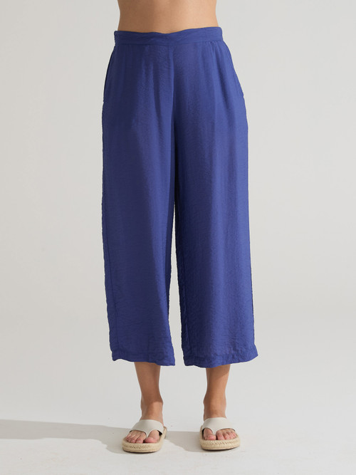Cut Loose Rayon Parachute Crop Wide Leg Pant - New Moon Boutique