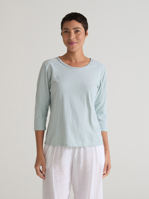 MELT THE LADY basic jersey tops bk×gry MELT THE LADY basic jersey tops bk×gry