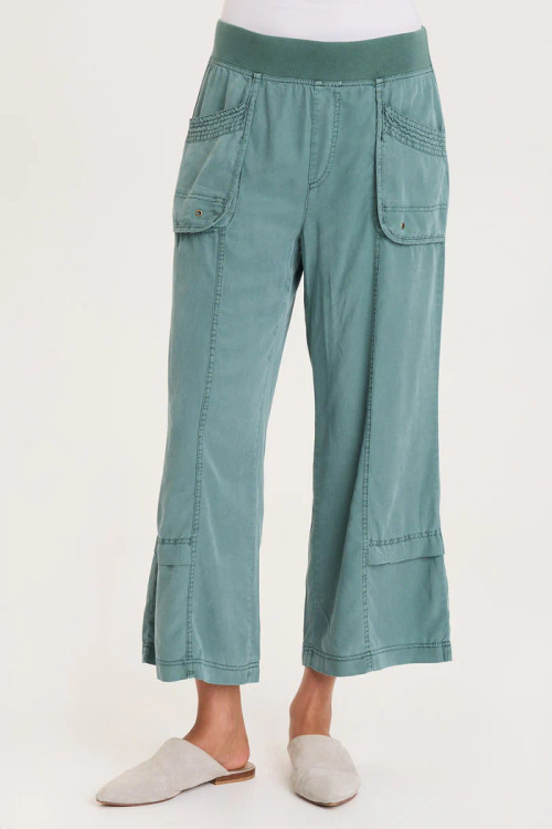 XCVI Ocean Twill Gaucho Pants - New Moon Boutique