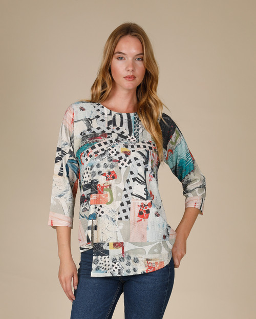 Inoah Rees Ecube Inoah Avril Textured Top - New Moon Boutique