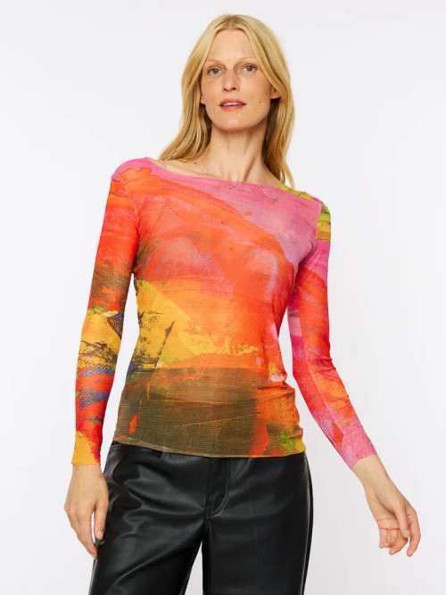 AMB Designs Sahara Nuditee Sheer Top - New Moon Boutique