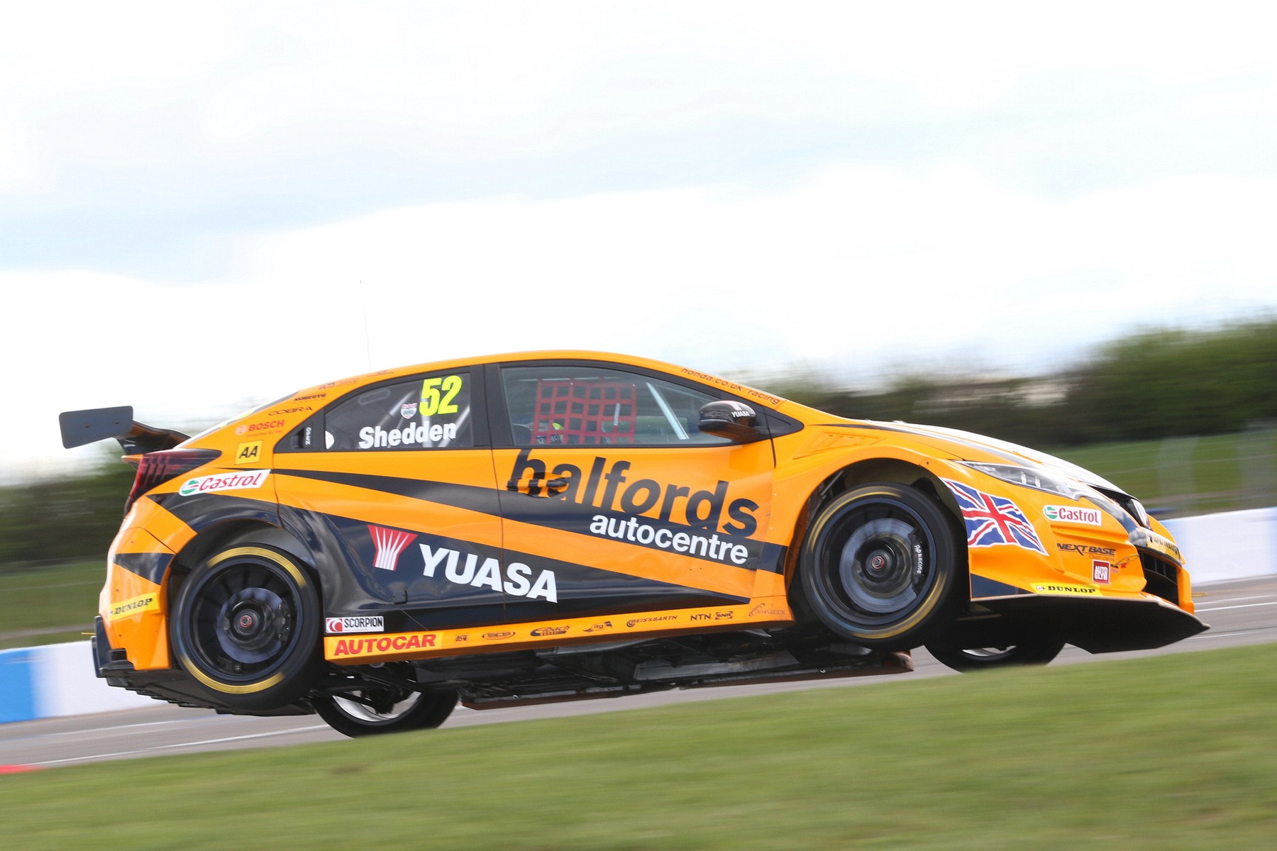 Halfords Yuasa BTCC team dons another trophy! Well done, gents.