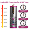 NGP Automatic Hair Curler, Cordless Auto Hair Curler with 6 Temps & Timers & LCD Display, Portable Wireless Hair Curler, Rechargeable, Self-Hair Curling Iron for Lasting Shiny Curls Brand: NGP