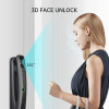 NGP Smart Door Lock, 8 Ways to Unlock, Face Recognition, Hotel, Office, Home - Black