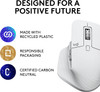 Logitech MX Master 3S - Wireless Performance Mouse, Ergo, 8K DPI, Track on Glass, Quiet Clicks, USB-C, Bluetooth, Windows, Linux, Chrome – Pale Gray