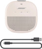 Bose SoundLink Micro Bluetooth Speaker, Small Portable Speaker with Microphone, Wireless Waterproof Speaker, 6 Hours of Playtime – White