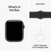 Apple Watch Series 9 GPS 41mm Smart Watch Midnight Aluminum Case, Midnight Sport Band S/M, Cycle Tracking, Activity Tracker, Voice Control, Heart Rate Monitor - Midnight