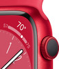 Apple Watch Series 8 GPS 41mm Smart Watch Red Aluminum Case, Product Red Sport Band S/M, Cycle Tracking, Activity Tracker, Voice Control, Heart Rate Monitor - Red