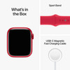 Apple Watch Series 8 GPS 45mm Smart Watch Red Aluminum Case, Product Red Sport Band S/M, Cycle Tracking, Activity Tracker, Voice Control, Heart Rate Monitor - Red