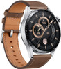 HUAWEI Watch GT 3 46mm Smartwatch 1.43" AMOLED, Brown Leather Strap 14-Day Battery Life, Waterproof – Brown