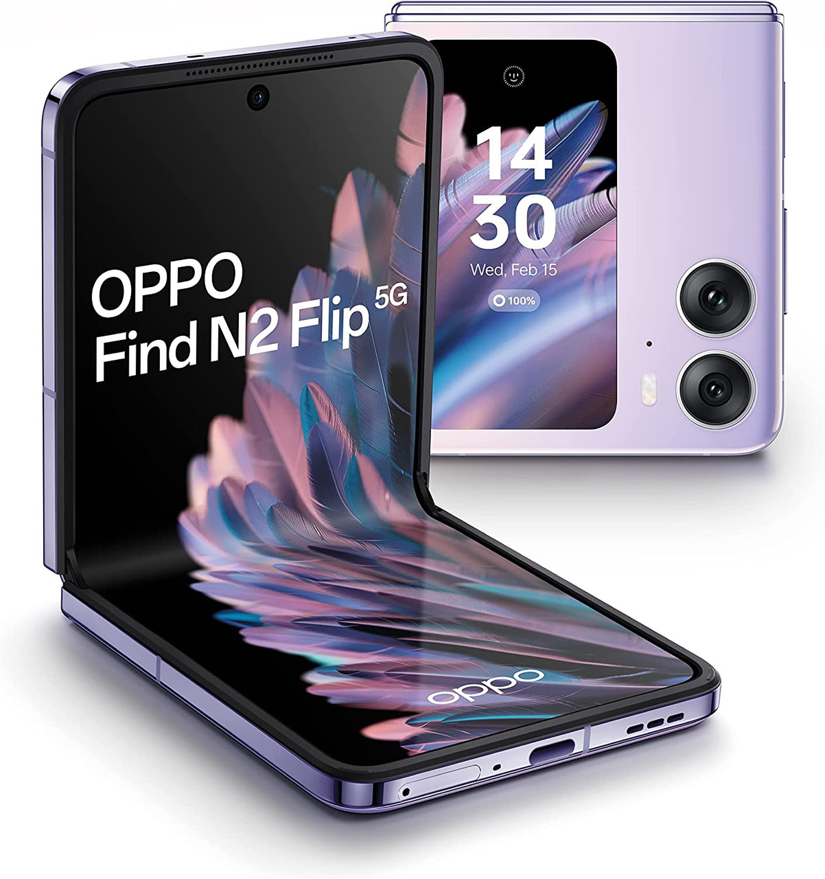 OPPO Find N2 Flip Dual SIM 256GB 8GB RAM Unlocked (GSM Only | No CDMA - not  Compatible with Verizon/Sprint) Global - Purple