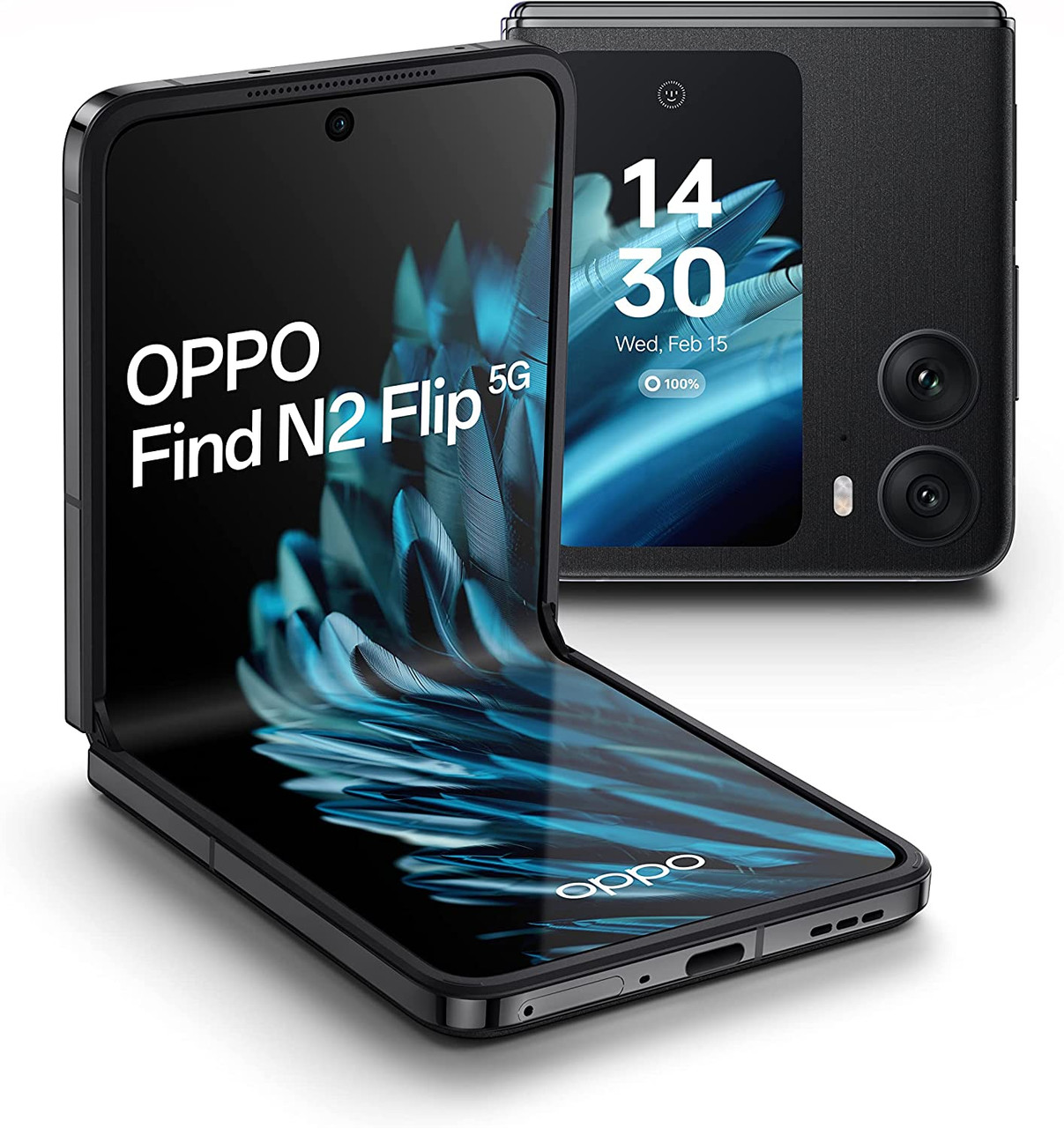 OPPO Find N2 Flip Dual SIM 256GB 8GB RAM Unlocked (GSM Only | No CDMA - not  Compatible with Verizon/Sprint) Global - Black