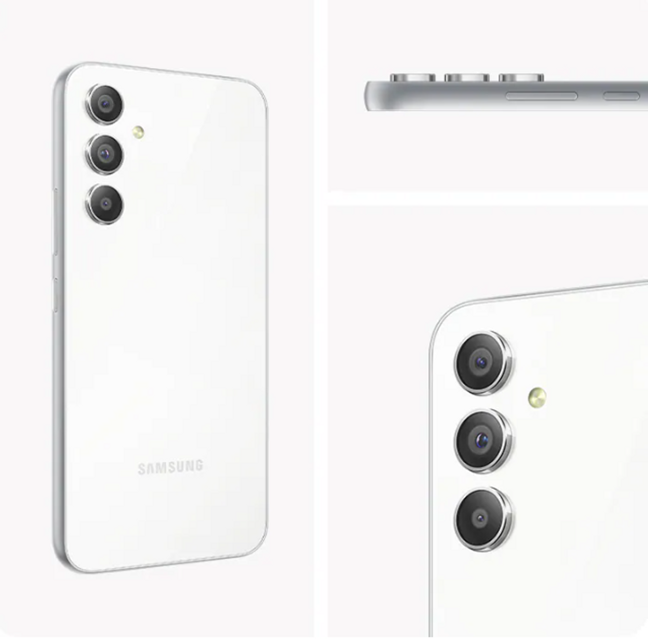 SAMSUNG Galaxy A54 5G + 4G LTE (256GB + 8GB) Unlocked Worldwide Dual Sim  6.4 120Hz 50MP Triple Cam - (White) 