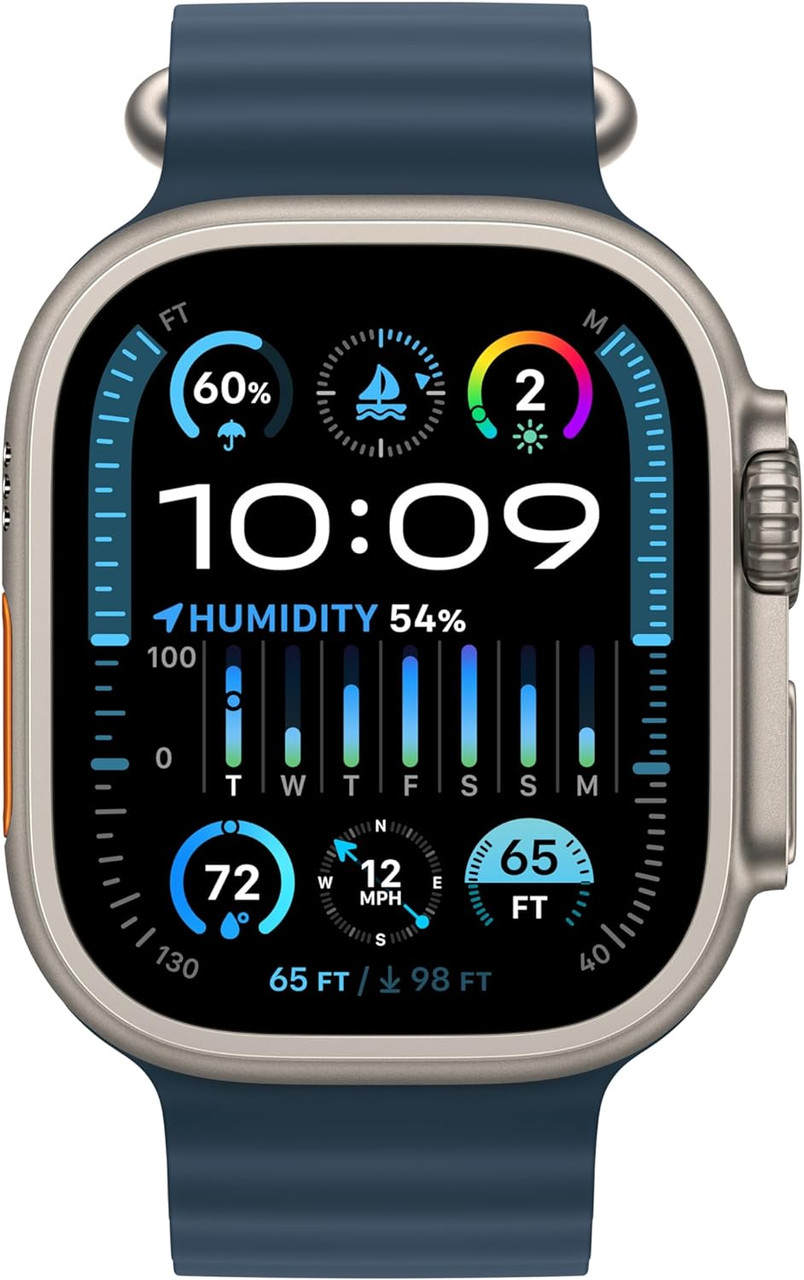 Apple Watch Ultra [GPS + Cellular 49mm] Smart Watch w/Rugged Titanium Case  & Orange Alpine Loop Small. Fitness Tracker, Precision GPS, Action Button