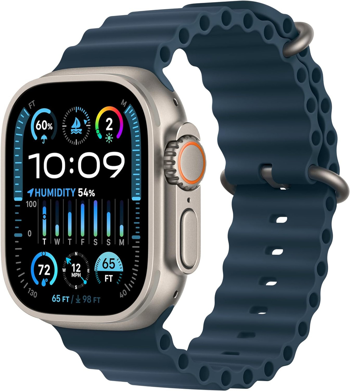 Apple Watch Ultra 2 [GPS + Cellular 49mm] Smart Watch w/ Titanium Case One  Size Fits 130-200mm
