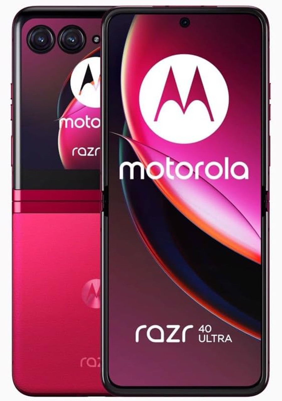 Motorola razr 40 Ultra (Viva Magenta, 8GB RAM, 256GB Storage), 3.6 Ext