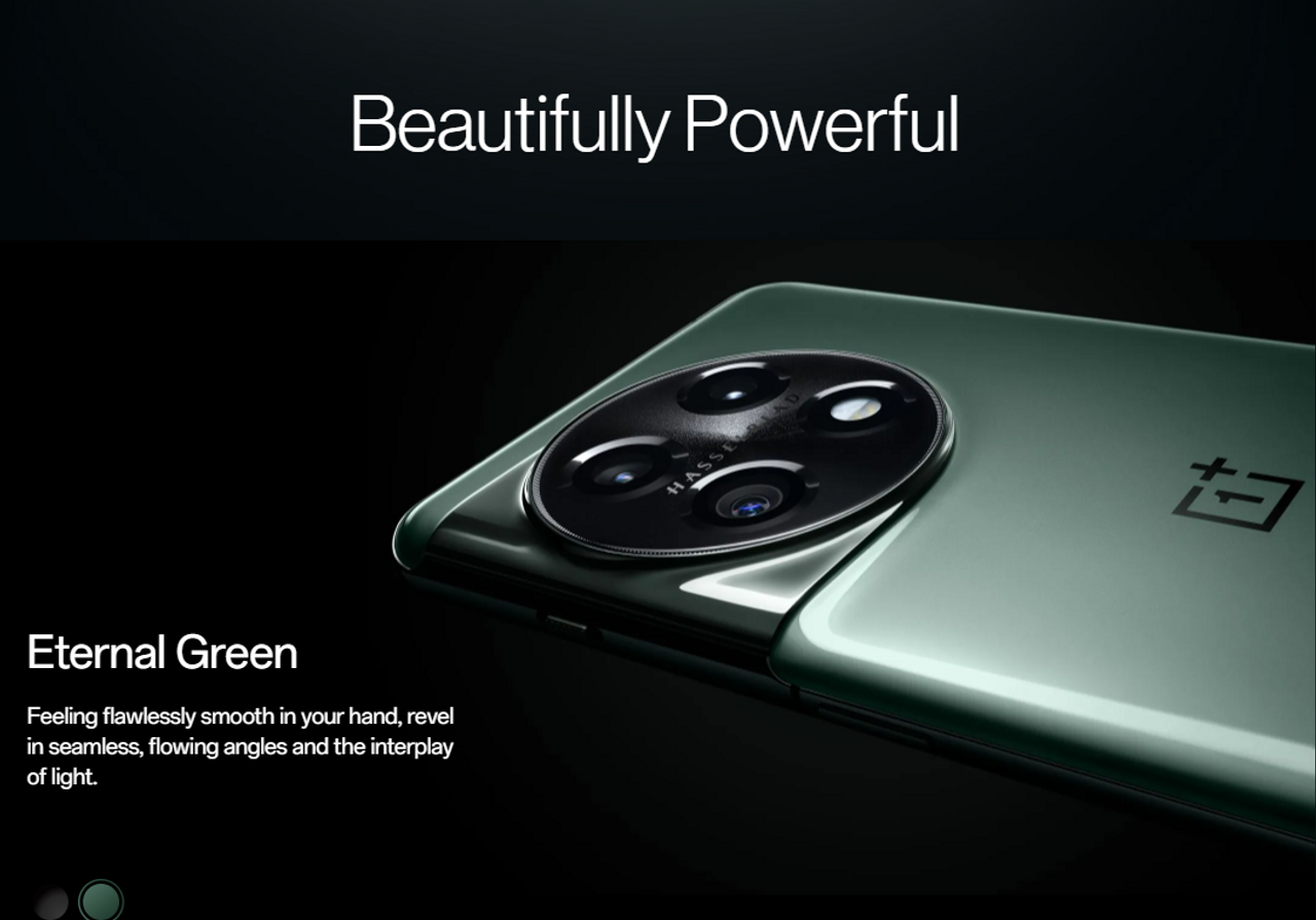 OnePlus 11 5G (Eternal Green, 16GB RAM, 256GB Storage) 