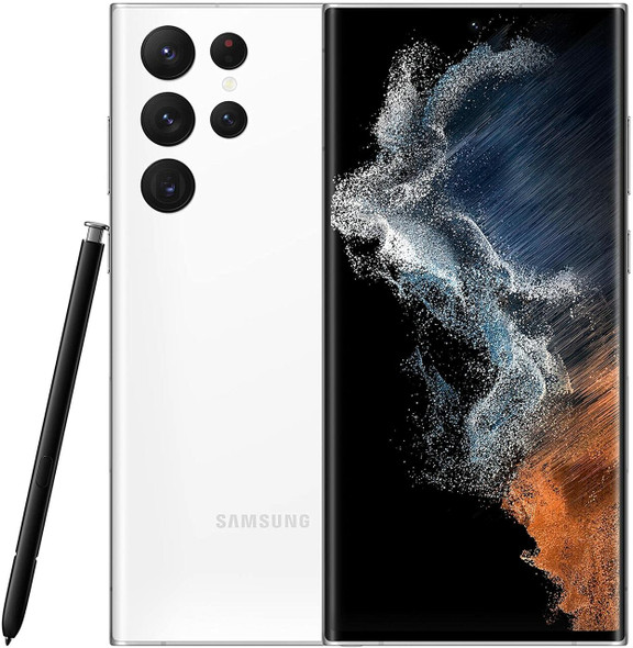 Samsung Galaxy S22 Ultra 5G 512GB 12GB RAM Factory Unlocked, 8K Camera & Video | No Warranty | International Version - Phantom White