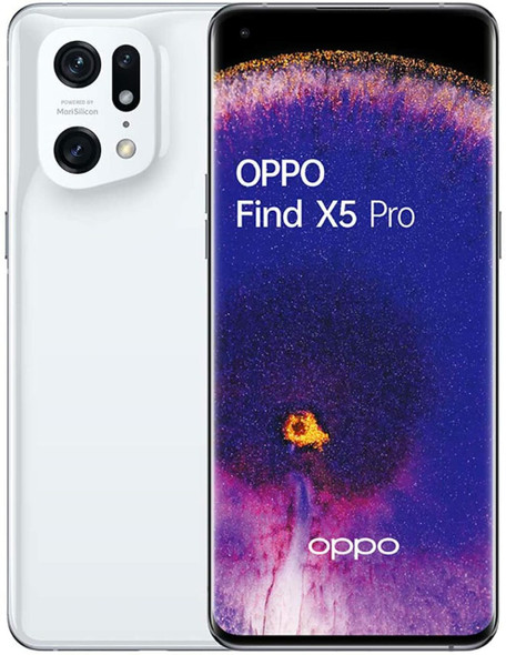 Oppo Find X5 PRO CPH2305 5G Dual 256GB 12GB RAM Factory Unlocked (GSM Only | No CDMA - not Compatible with Verizon/Sprint) Global Version - Ceramic White