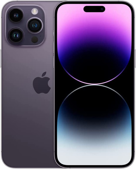 Apple iPhone 14 Pro Max Dual-SIM 128GB 6GB RAM (Factory Unlocked for any carrier Including Verizon and Sprint) US Version - Purple