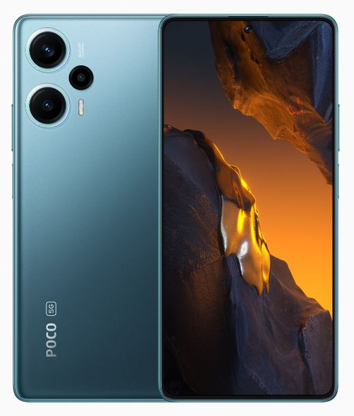 Poco F5 5G Dual 256GB 12GB RAM Factory Unlocked (GSM Only | No CDMA - not Compatible with Verizon/Sprint) Global - Blue