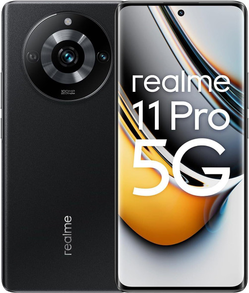 realme 11 Pro 5G Dual 256GB 8GB RAM Factory Unlocked (GSM Only | No CDMA - not Compatible with Verizon/Sprint) Global - Black