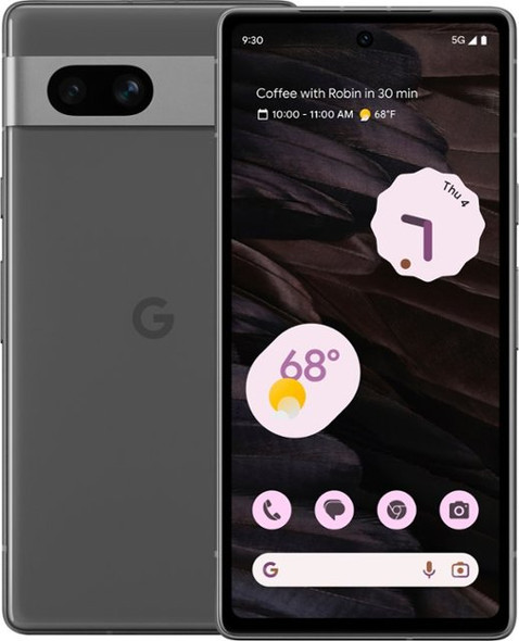 Google Pixel 7A 5G 128GB 8GB RAM 24-Hour Battery - Factory Unlocked for All Carriers - Black