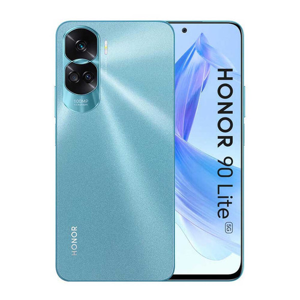 HONOR 90 Lite CRT-NX1 5G Dual 256GB ROM 8GB RAM Unlocked (GSM Only | No CDMA - not Compatible with Verizon/Sprint) Global Mobile Cell Phone - Cyan Lake