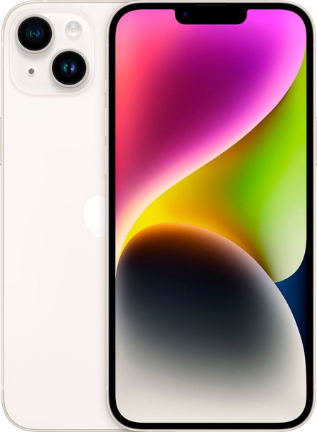 Apple iPhone 14 Plus Dual 5G 128GB 6GB RAM Factory Unlocked (GSM Only | No CDMA - not Compatible with Verizon/Sprint) - Starlight