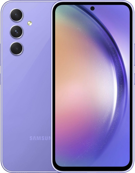 SAMSUNG Galaxy A54 5G Dual Sim A546E/DS 256GB ROM 8GB RAM Factory, 50MP Camera, International Version Mobile Cell Phone – Awesome Violet
