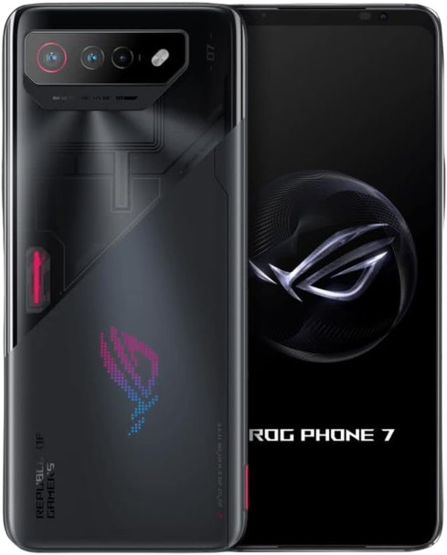 ASUS ROG Phone 7 5G Dual SIM 256GB 12GB RAM Factory Unlocked (GSM Only | No CDMA - not Compatible with Verizon/Sprint) Global Version - Black