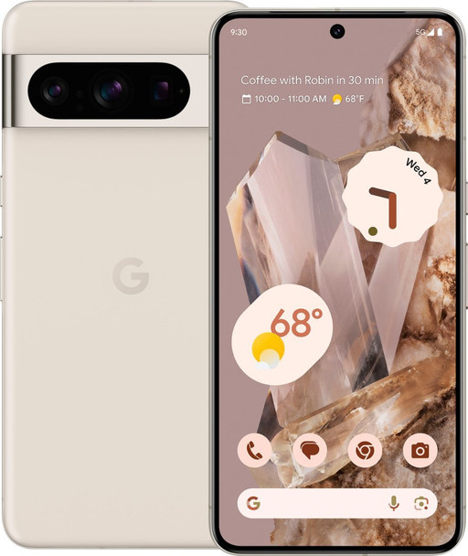 Google Pixel 8 Pro 5G Dual 256GB 12GB RAM Universal Unlocked Smartphone with Advanced Pixel Camera, 24-Hour Battery – Porcelain