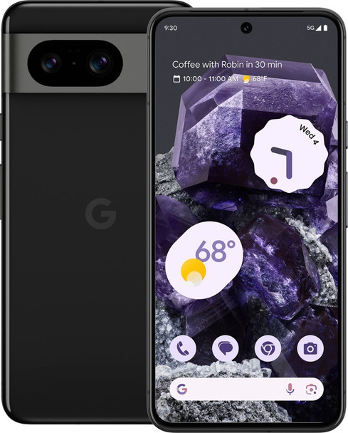 Google Pixel 8 5G Dual 128GB 8GB RAM Universal Unlocked Smartphone with Advanced Pixel Camera, 24-Hour Battery – Obsidian