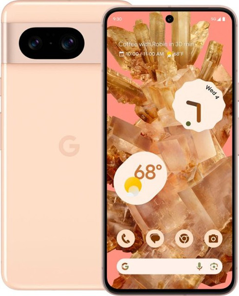 Google Pixel 8 5G Dual 256GB 8GB RAM Universal Unlocked Smartphone with Advanced Pixel Camera, 24-Hour Battery – Rose