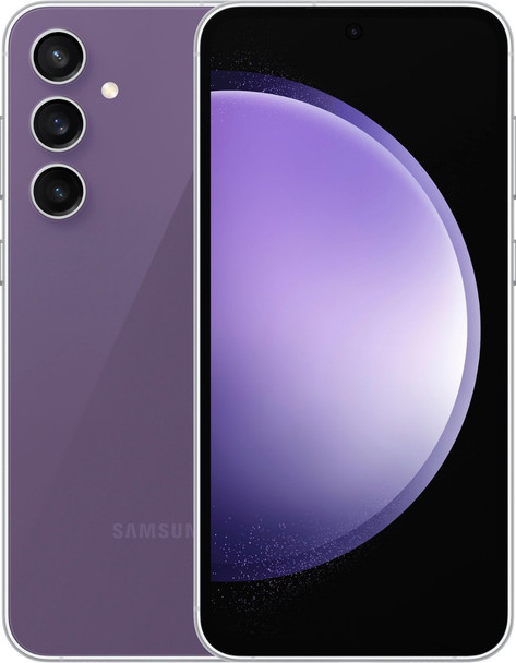 SAMSUNG Galaxy S23 FE 5G S711B-DS Dual SIM 128GB 8GB RAM, GSM Factory Unlocked Mobile Cell Phone Global Model - Purple