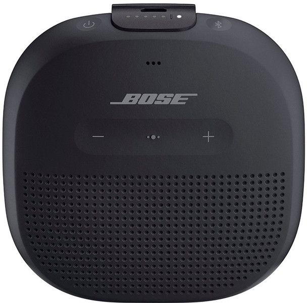 Bose SoundLink Micro Bluetooth Speaker, Small Portable Speaker with Microphone, Wireless Waterproof Speaker, 6 Hours of Playtime – Black