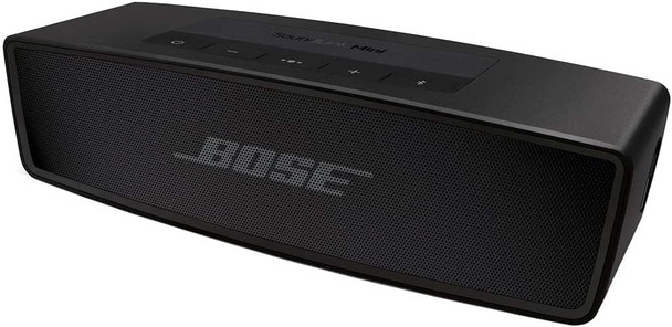 Bose SoundLink Mini II Bluetooth Speaker, Small Portable Speaker with Microphone, Wireless Speaker, 12 Hours of Playtime – Black