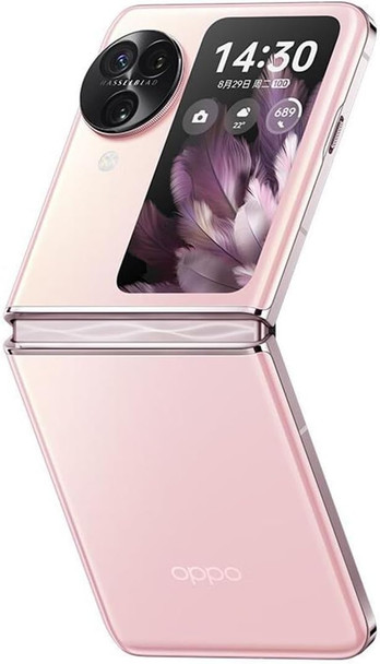 Oppo Find N3 Flip 5G Dual SIM 256GB ROM + 12GB RAM Factory Unlocked (GSM Only | No CDMA - not Compatible with Verizon/Sprint) Smartphone Global Version - Misty Pink