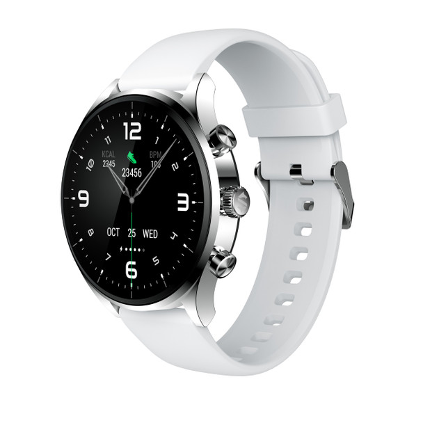 Black Shark S1 Classic Smart Watch 1.43'' AMOLED Screen, 12 Days Battery Life, IP68 Waterproof, Health Monitoring, Wireless Charging – Silver