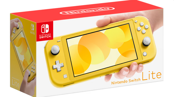 Nintendo Switch Lite Console, Lightweight and Compact Design Hand-held Gaming Console Japan Version - Yellow