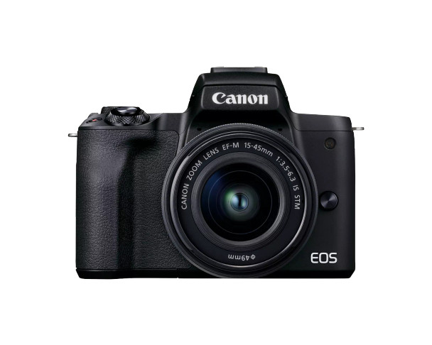 Canon EOS M50 Mark II Mirrorless Camera EF-M 15-45mm f/3.5-6.3 IS STM Lens Kit Black