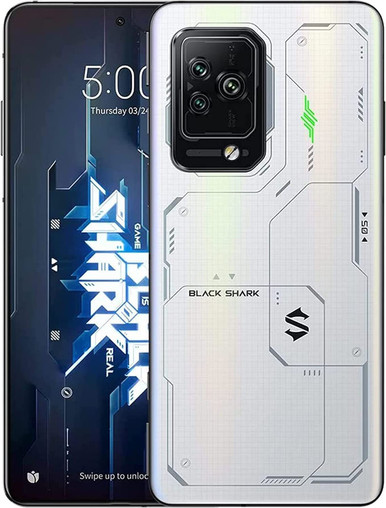 Black Shark 5 Pro Dual 256GB 12GB RAM Factory Unlocked (GSM Only | No CDMA  - not Compatible with Verizon/Sprint) Global Version - Nebula White