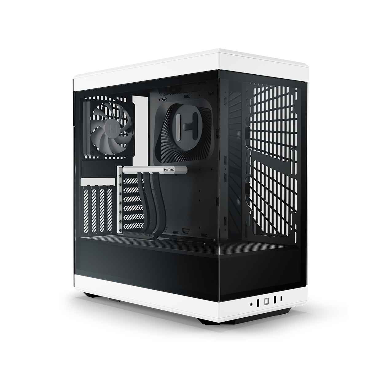 Y40 - ATX PC Cases with PCIe 4.0 Riser - Black Cherry | HYTE