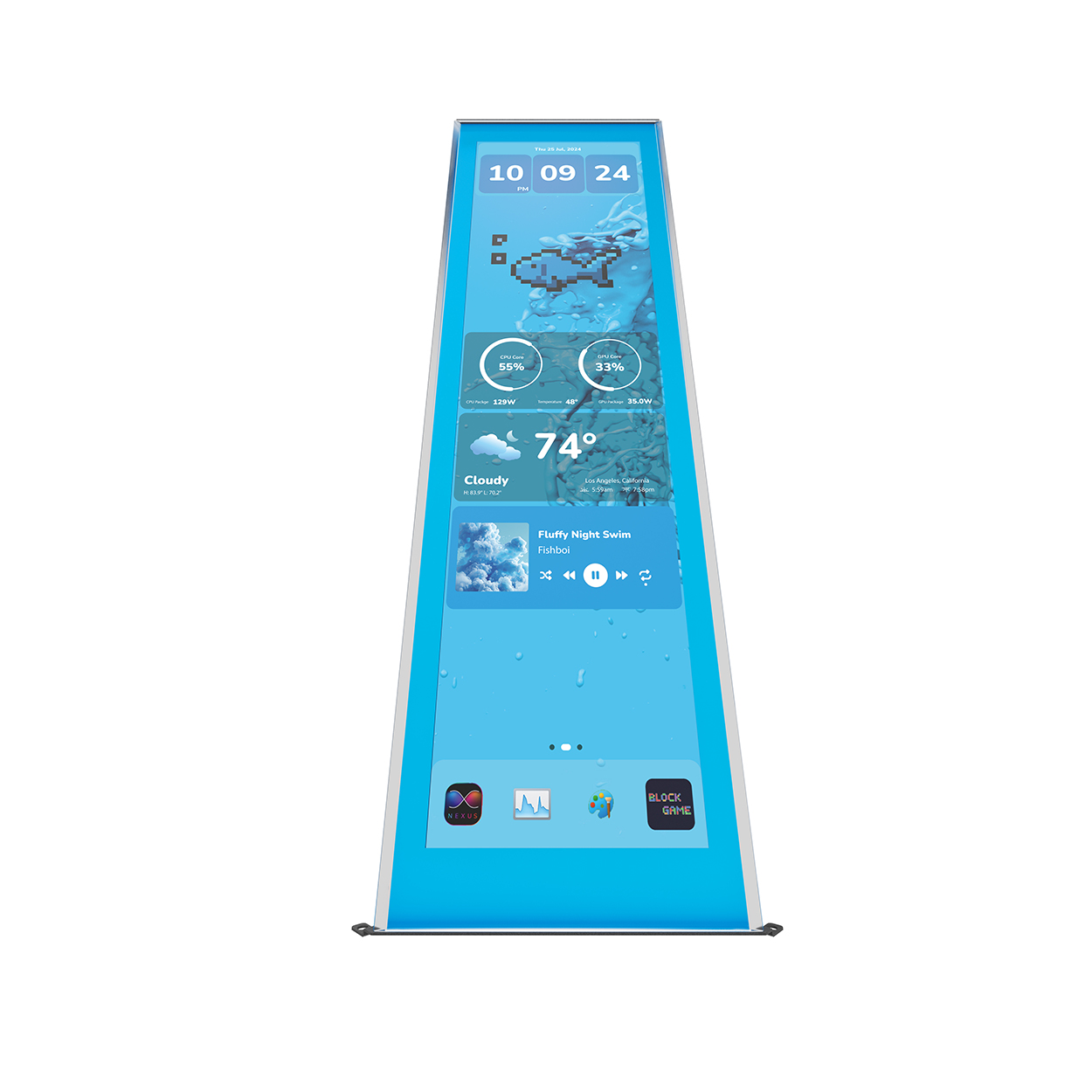Y70 touch infinite Display Upgrade - Pitch Black | HYTE