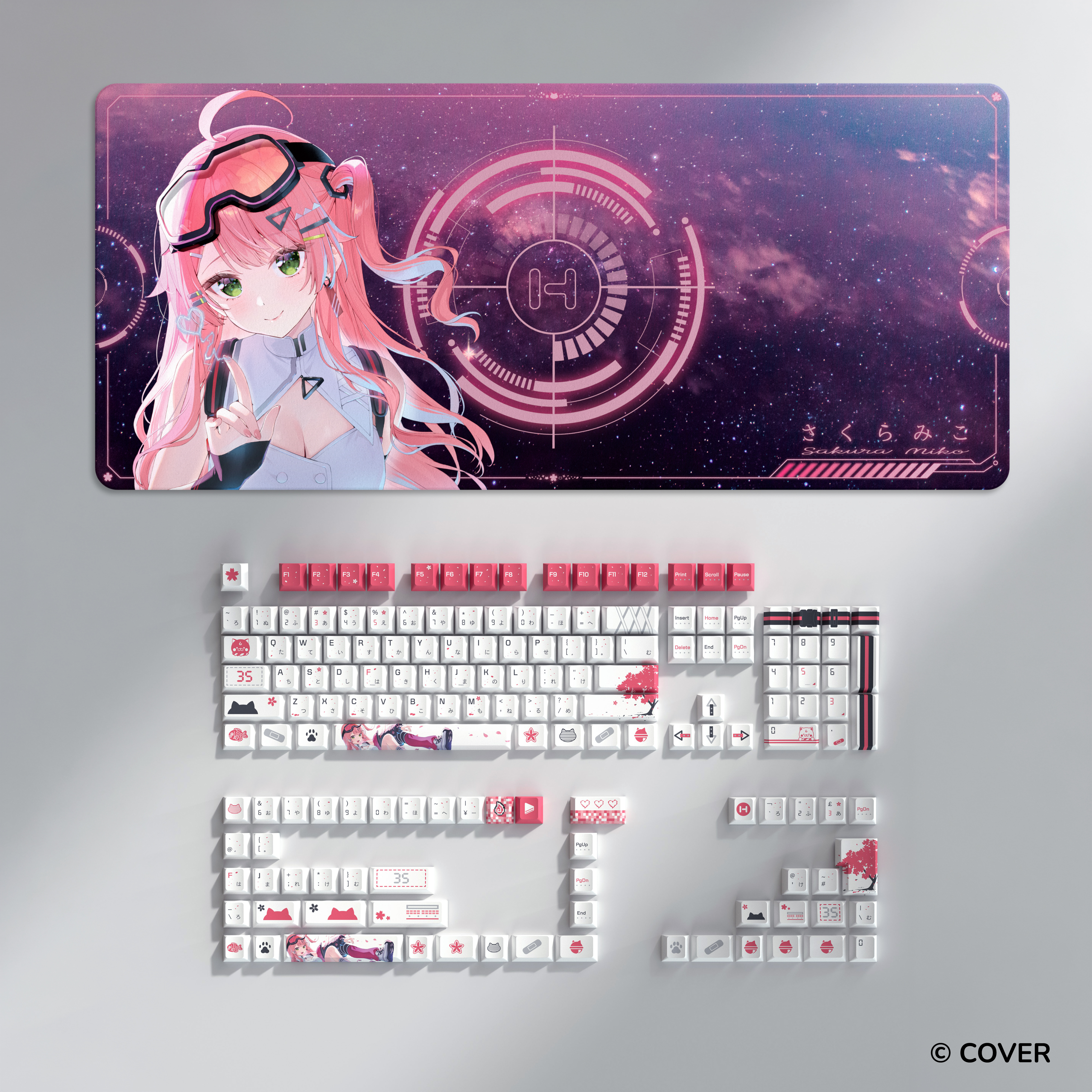 さくらみこ キーボードキャップ 2種類セット hololive Artisan HYTE x