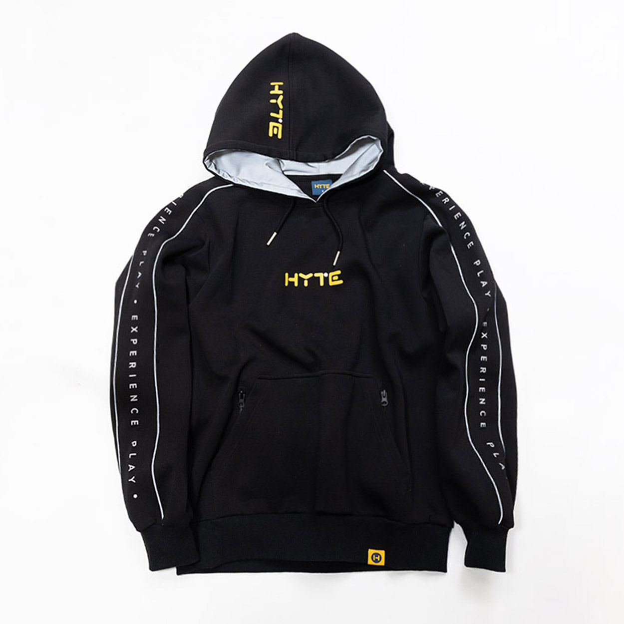 トップス smarturbanuseful / RAW EDGE HOODIE BLACK HYTE Branded Hoodie - Black - S | HYTE