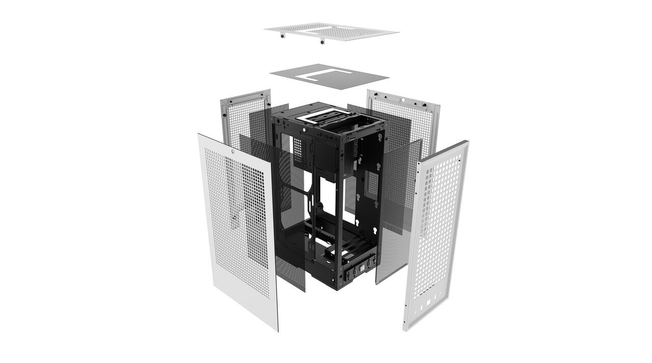 Revolt 3 - Premium ITX Small Form Factor Case White No Power