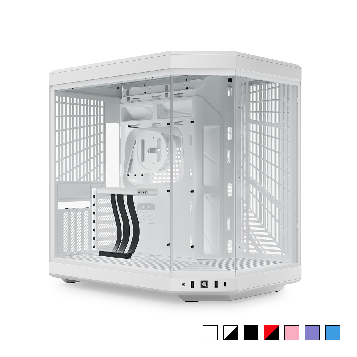 Y70 - Our New PC Case with LCD Screen - Snow White | HYTE